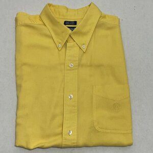 CHAPS / Ralph Lauren "Easy Care" Men's Large Short Sleeve, Yellow
